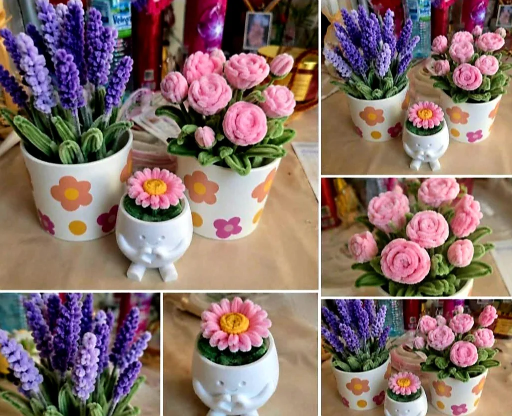 Декоративни цветя и аранжировки в Любимец – Plushie Creations - Ръчно изработени плюшени букети, персонализирани рамки…