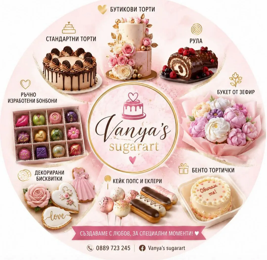 Сладкарници и торти в Велико Търново – Vanya's sugarart - торти, сладък кетъринг и десерти – снимка 2