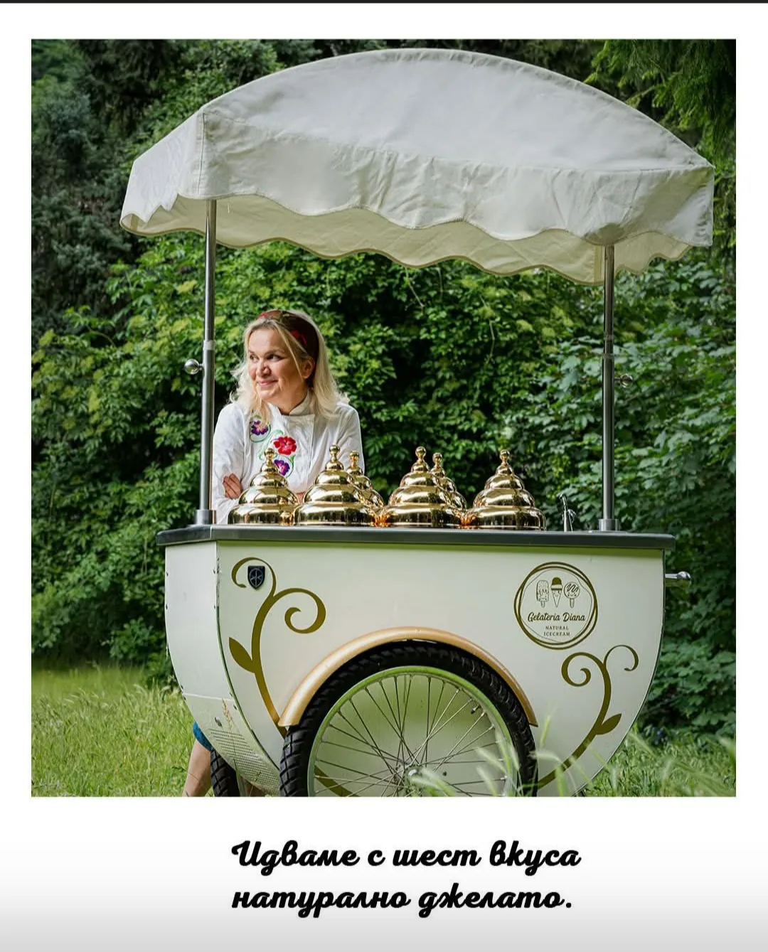 Кетъринг за събития в София – Gelateria Diana – количка със занаятчийски сладолед за събития – снимка 2