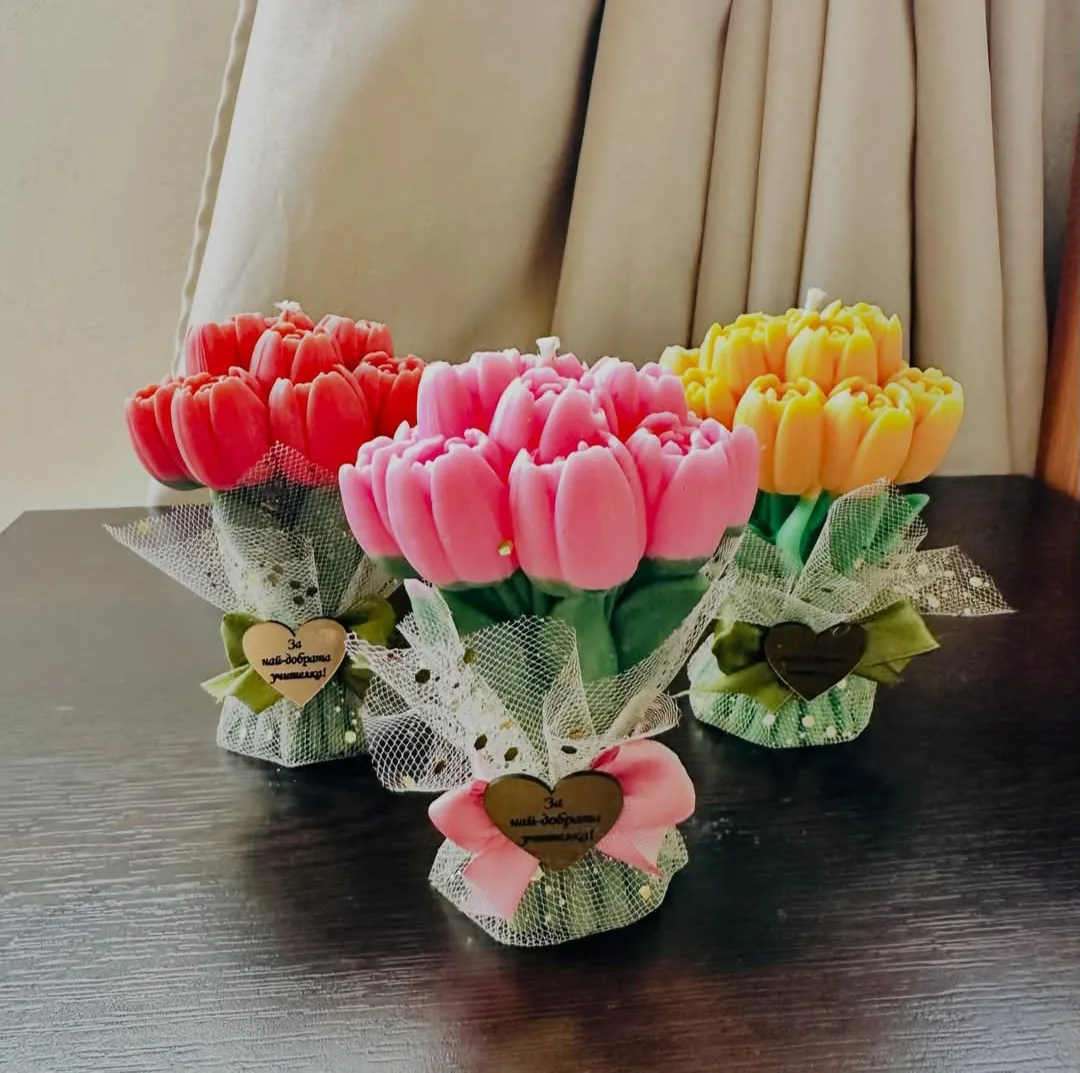 Кръщене - подаръци за гости в Варна – Kremi's Candles – ръчно изработени ароматни свещи – снимка 9